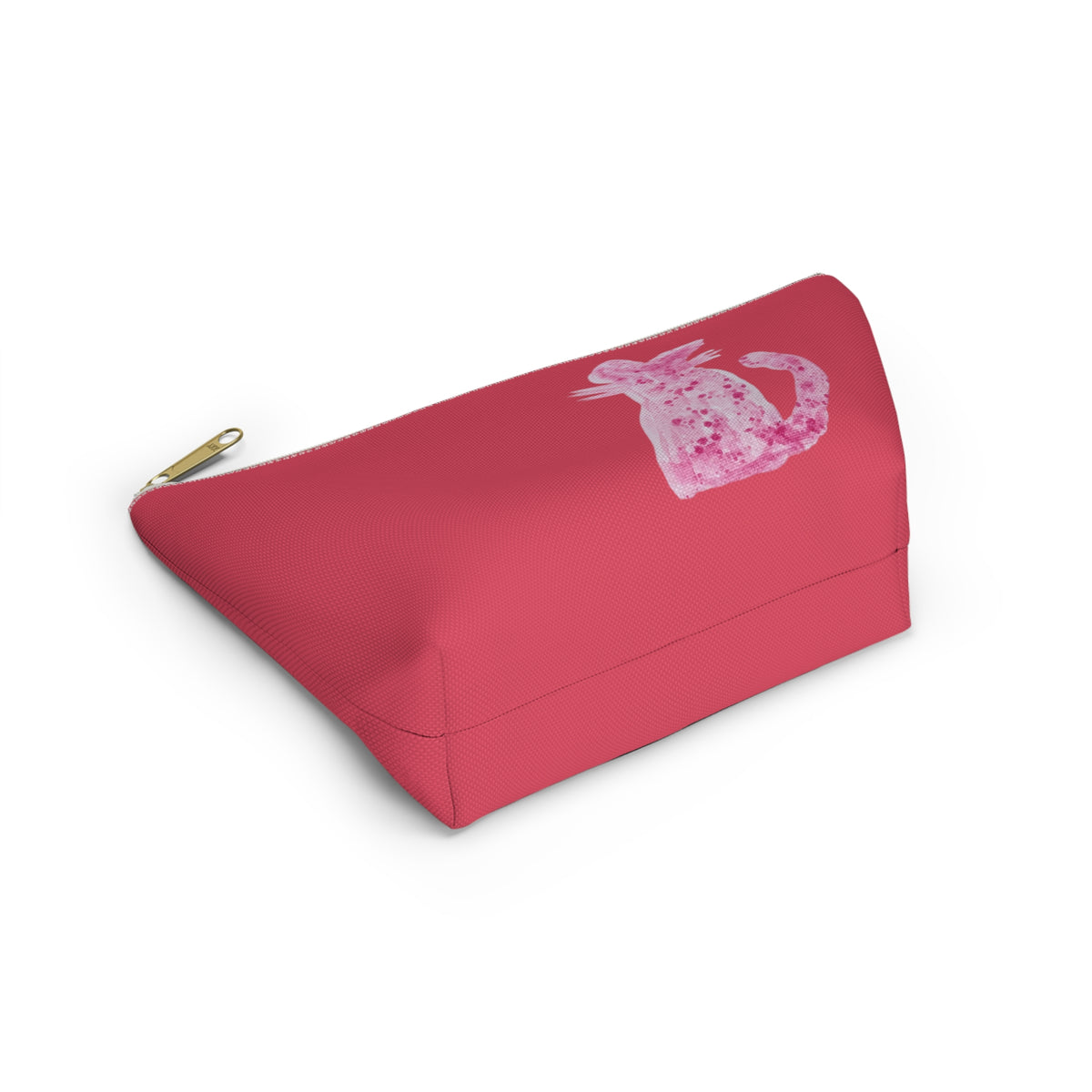 Fun Cat & Mouse Pink Accessories Makeup Zipper Bag Pouch Cute Day & Travel Bag Small & Large