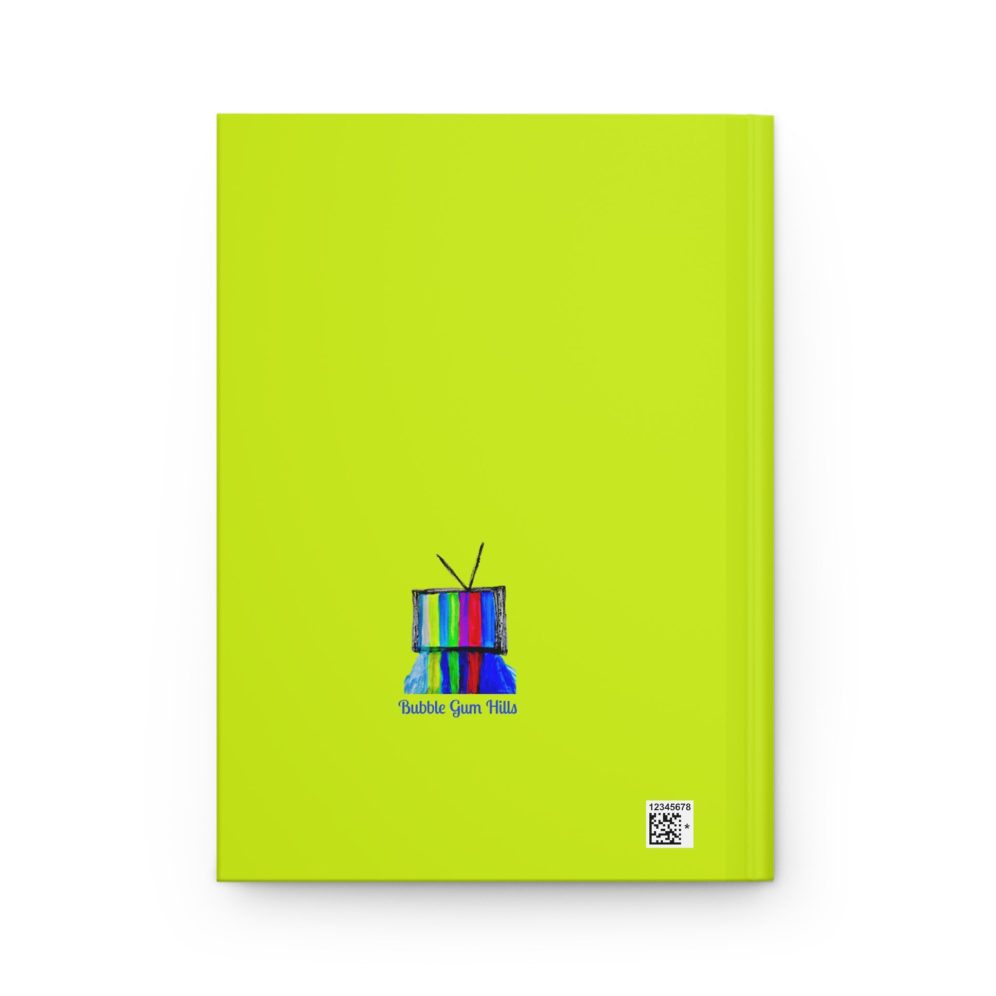Retro TV Art Hardcover Journal — Colorful Test Pattern Notebook
