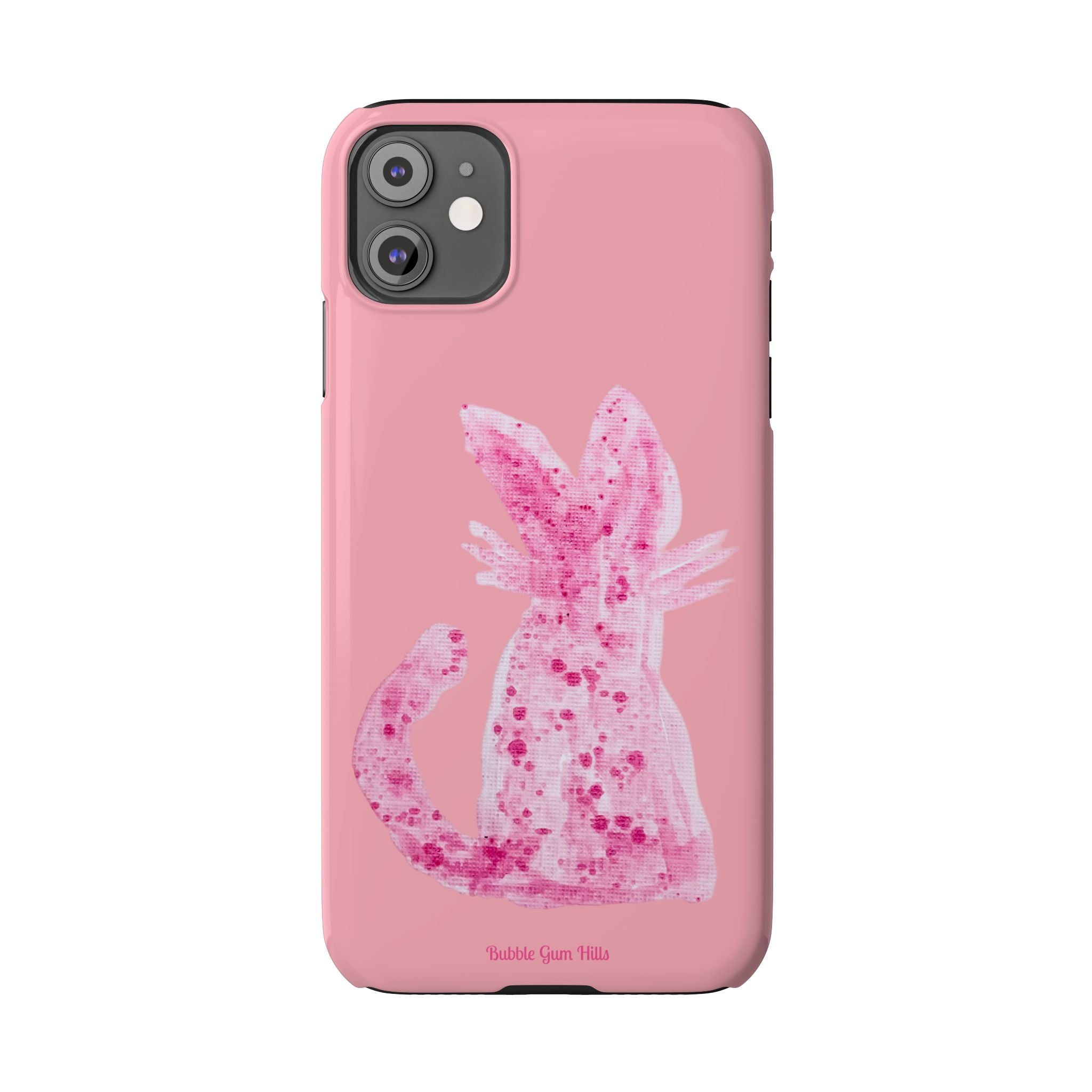 Pink Watercolor Kitty Cat Slim Phone Case – Cute Pastel iPhone Cover