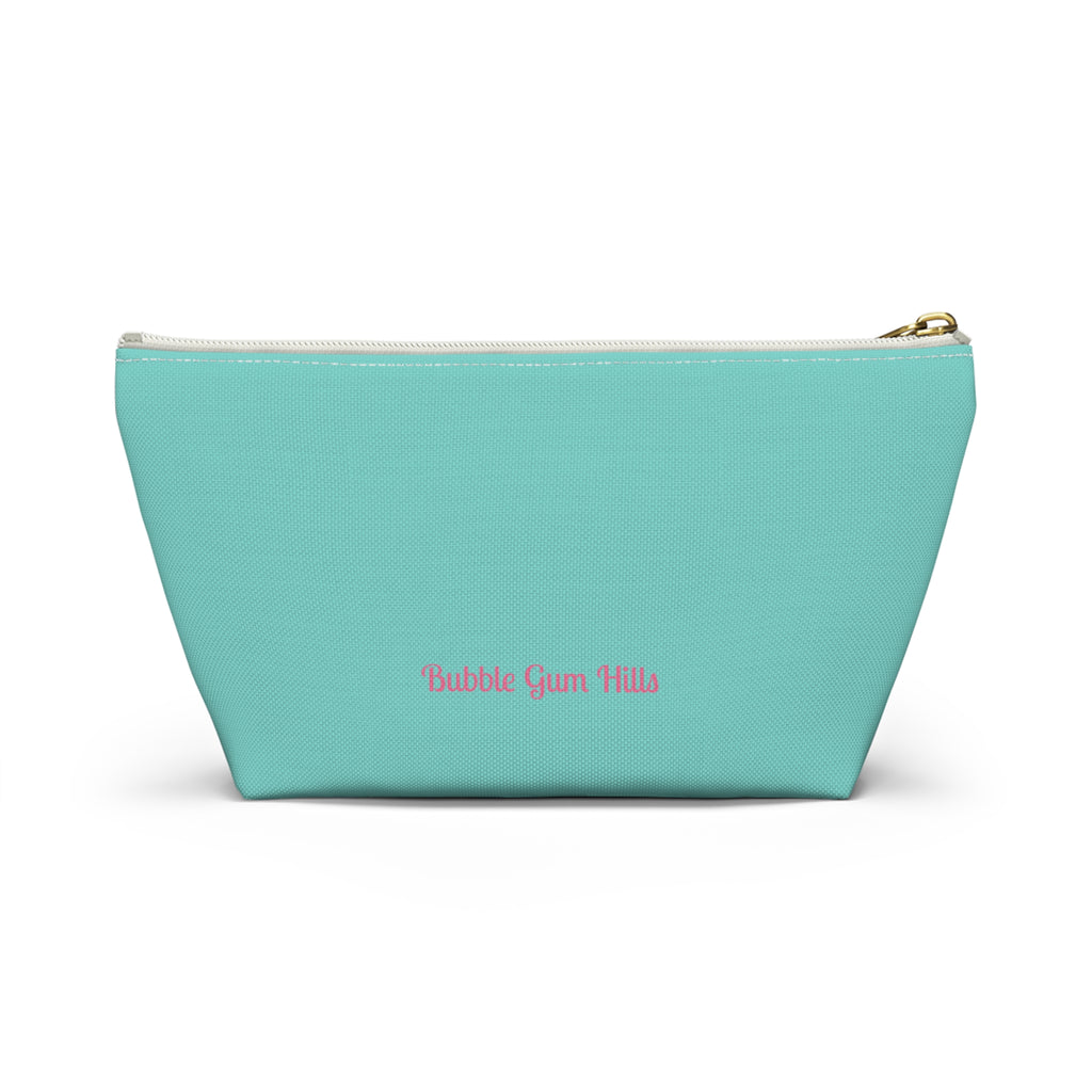 Turquoise Bag Colorful Hummingbird  — Cosmetic Makeup Small and Large Zipper Bag