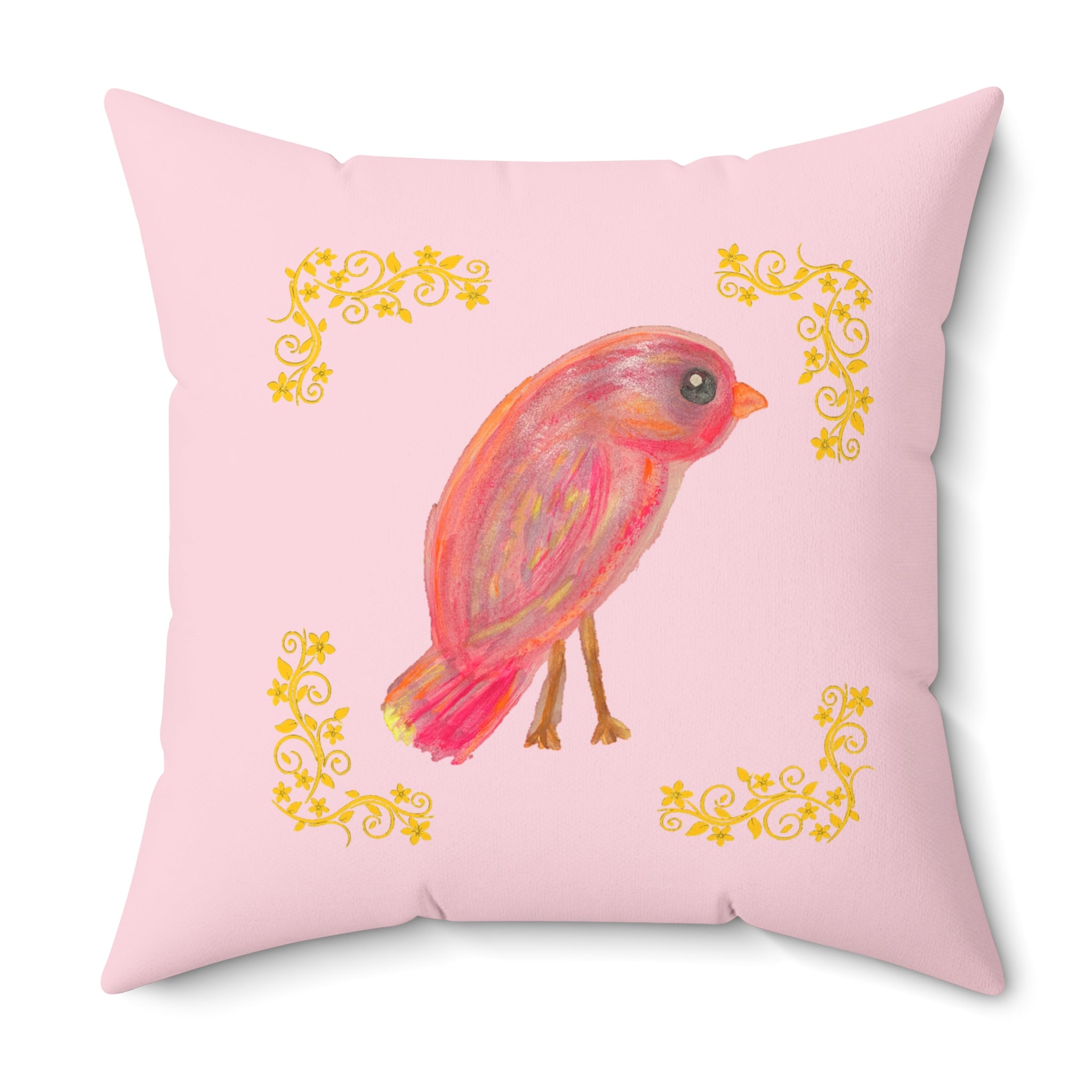 "The People Watching" Birds Decorative Throw Pillow