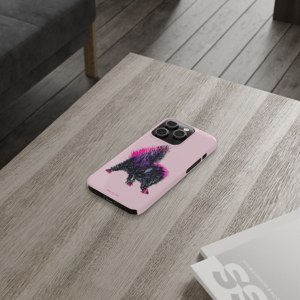Pink Baby Punk Skunk Slim Mobile Phone Case — Cute Retro Animal Phone Cover