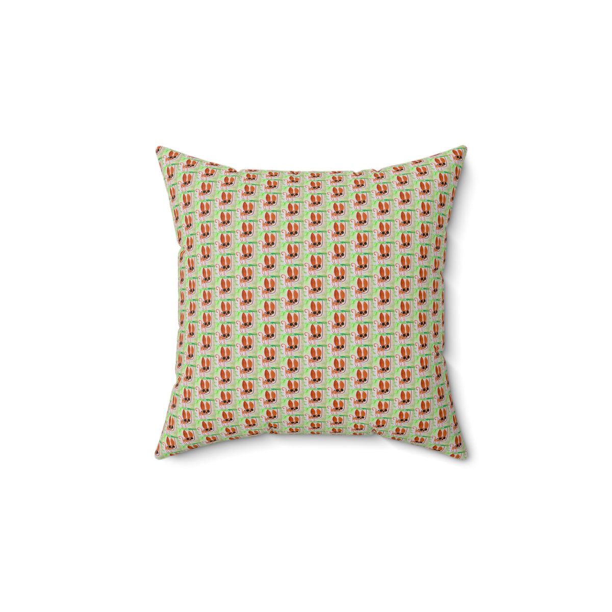 Tiny Chihuahua Dog Walk Pattern Square Throw Pillow- Novelty Dopamine Pillow for Dog Lovers