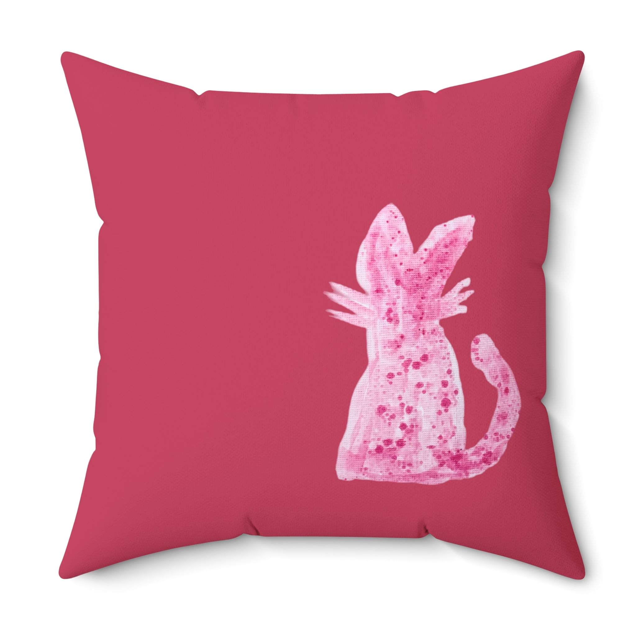Cat & Mice Play Side of Cheese Cute Decorative Throw Pillow
