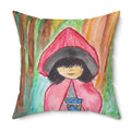 Fairytale Story Pillows: Little Red Riding Hood and the Blue Smoothie - Decorative Throw Pillow