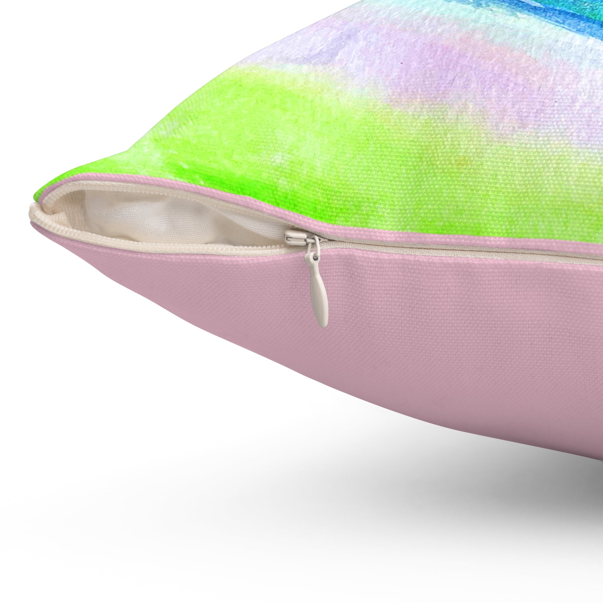 Colorful Hummingbird Throw Pillow — Inspirational Quote Decorative Cushion