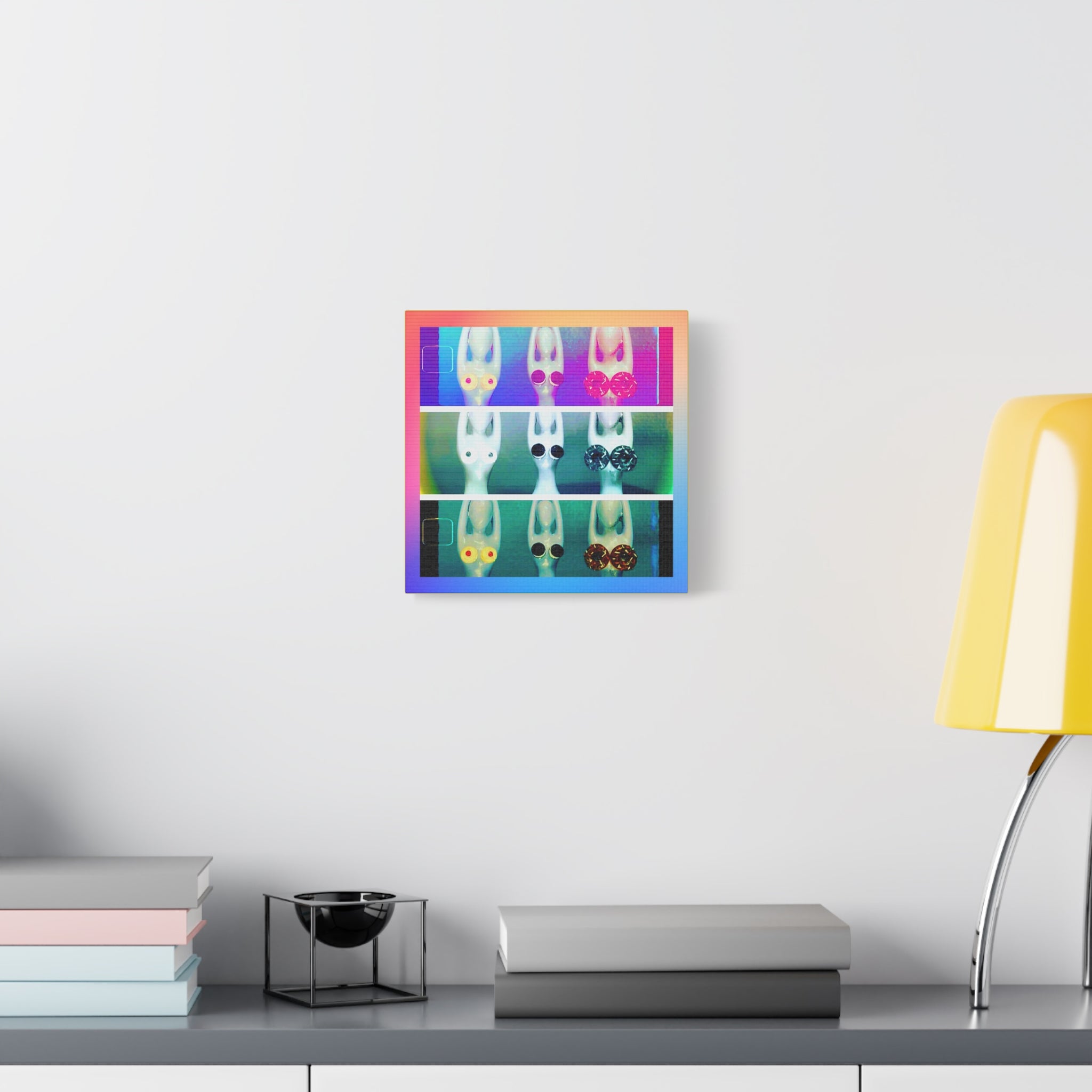 Yoga Pop Art Matte Canvas – Colorful Zen Wall Art for Vibrant Home Decor
