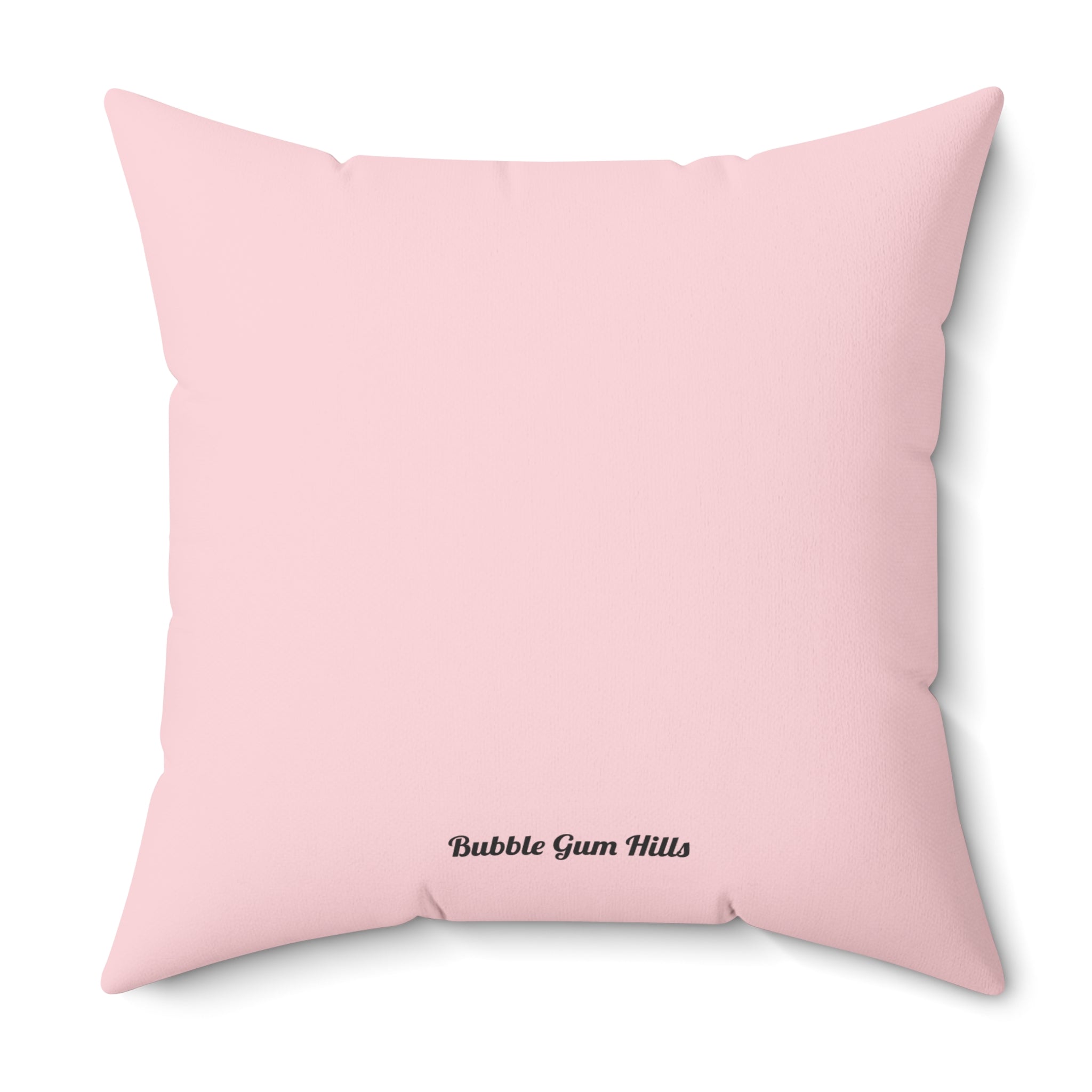Cute Sleeping Blue French Bulldog Pillow — Pink Decorative Dog Throw Pillow
