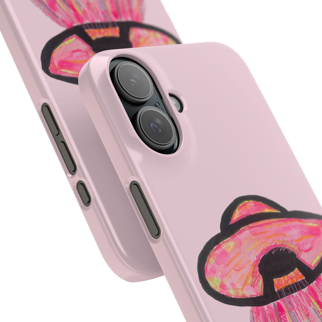 Pink UFO Phone Case — Cute Pastel Alien Abduction Slim Case