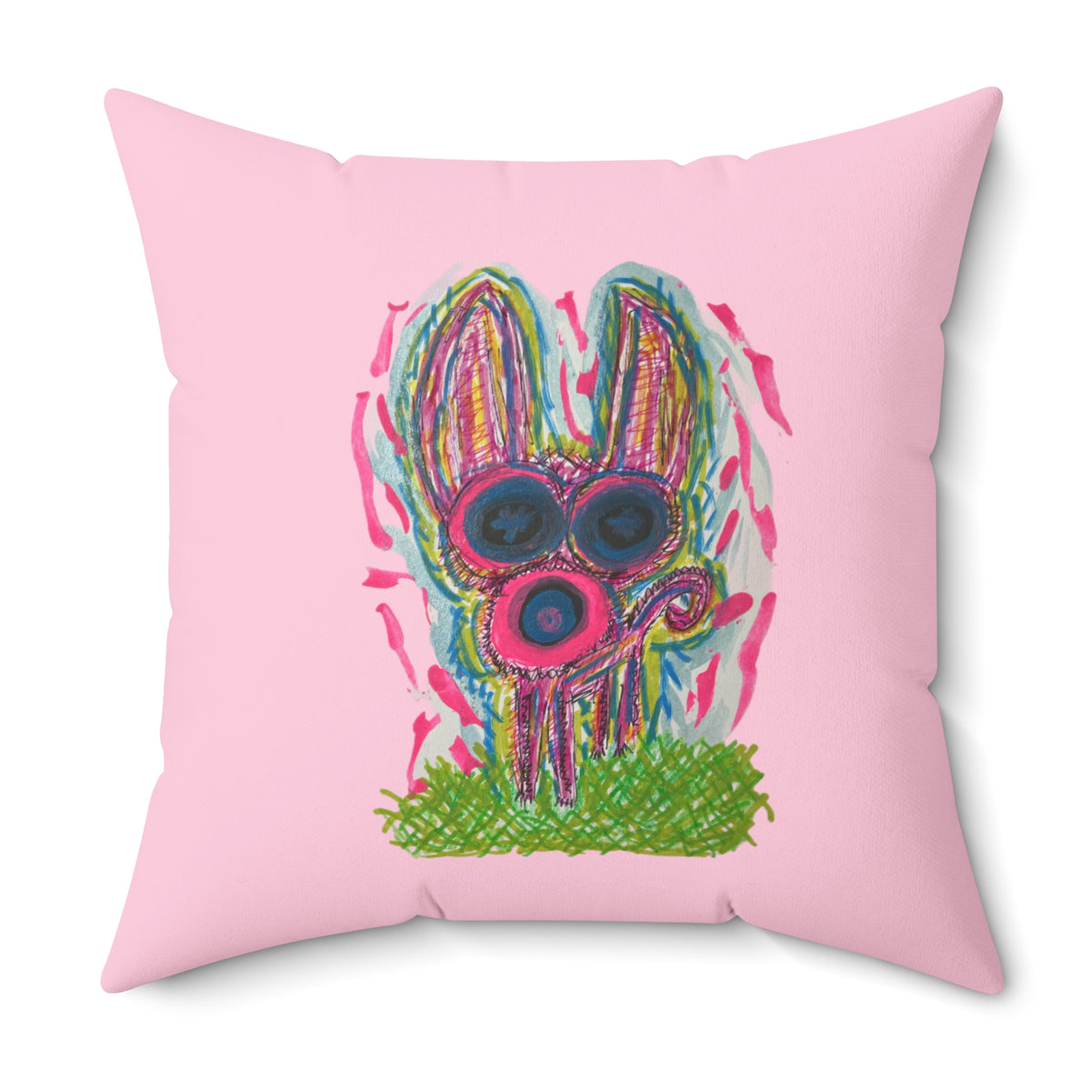 Pet Chihuahua Square Throw Pillow — Pink Dopamine Novelty Decor- Dog / Chihuahua Lovers