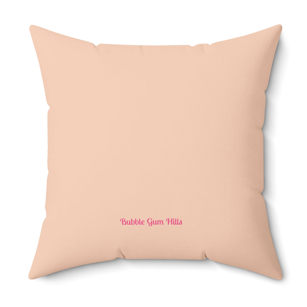 Colorful Yoga Pop Art Decorative Square Happy Yellow Throw Pillow