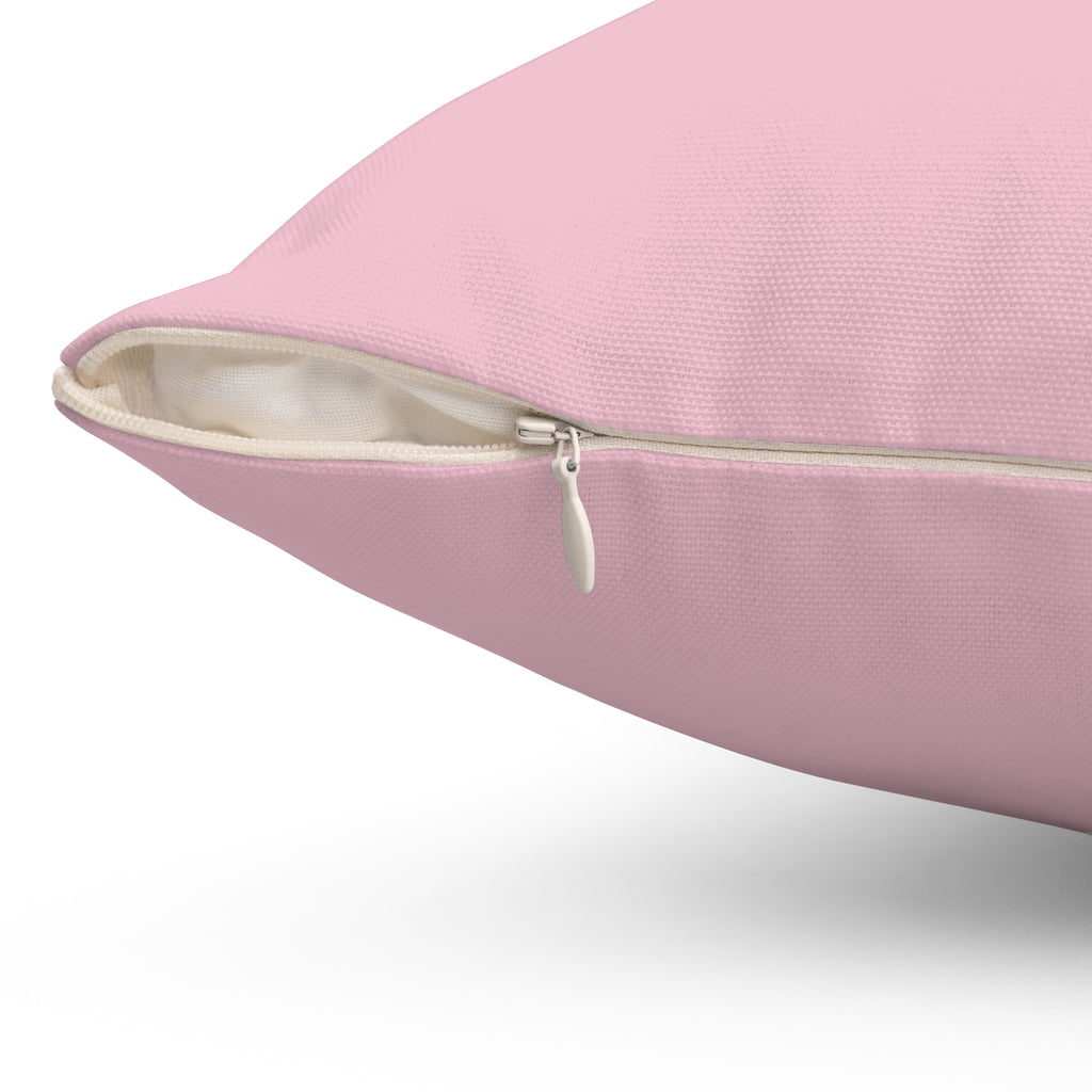 Bubble Gum Pink Pup Decorative Pillow